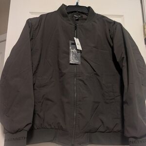 Kenneth Cole Men’s Lightweight Bomber Jacket – Olive Green